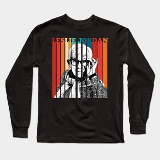 Leslie Jordan Retro Art Long Sleeve T-Shirt